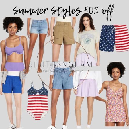 Summer styles on sale 50% off! Swimsuits, tank tops, tees and shorts. Summer shorts, vacation style, swim dresses, athletic skorts, 

#LTKFindsUnder50 #LTKSeasonal #LTKSaleAlert