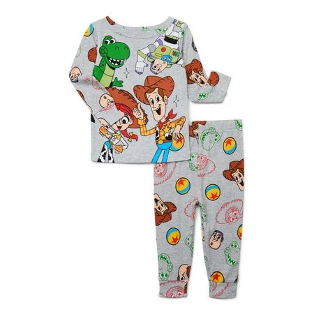 Toy Story Toddler Long Sleeve Top and Pants Pajama Set, 2-Piece, Sizes 12M-5T | Walmart (US)