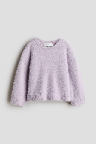 H & M - Fluffy-Knit Sweater - Purple | H&M (US + CA)