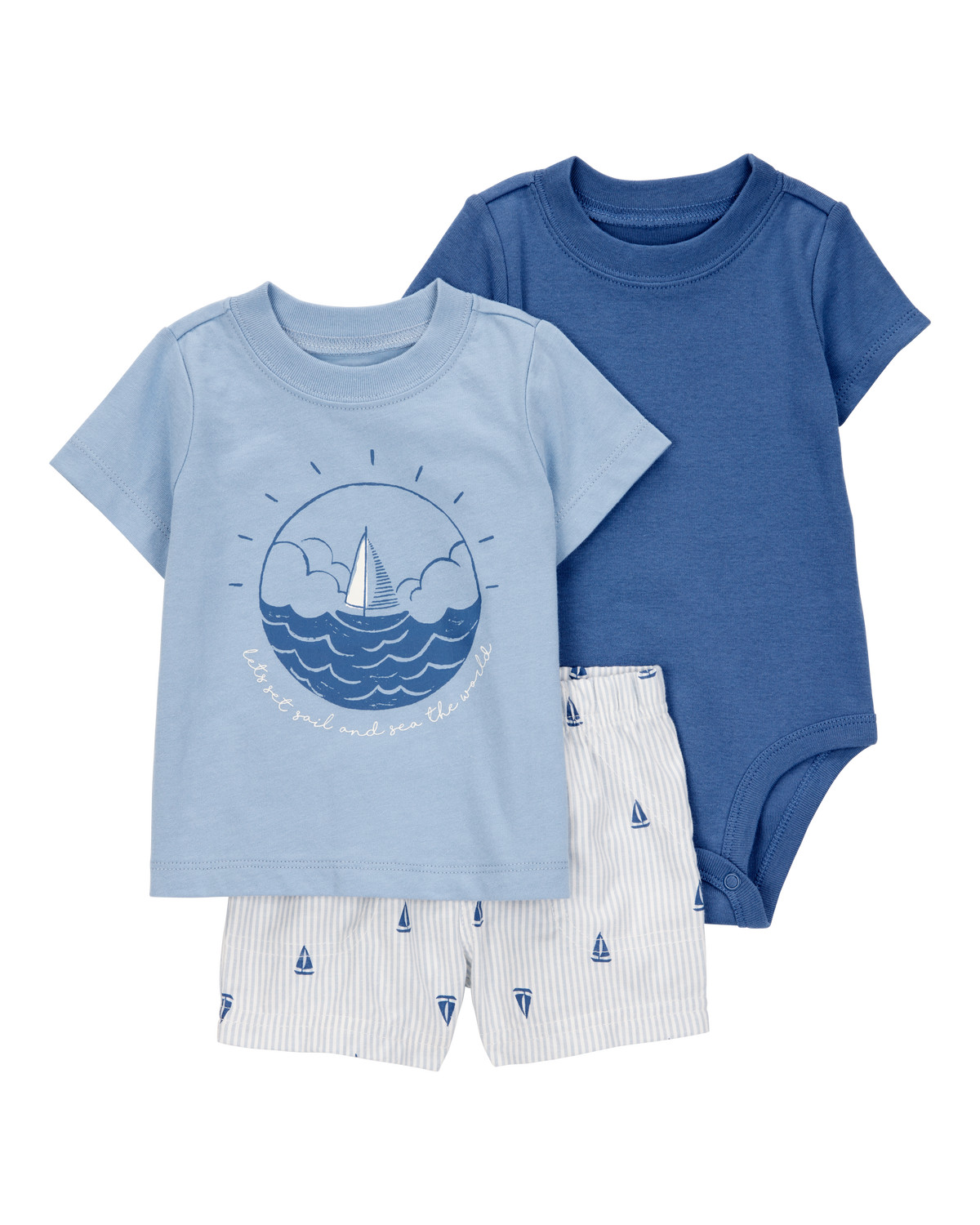 Baby Boy 3-Piece Sailboat Outfit Set - Blue - Carter's | Carter's | Carter's Inc