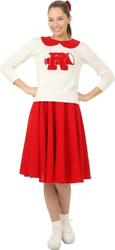Grease Rydell High Plus Size Women's Cheerleader Costume with Sweater and Skirt | Amazon (US)