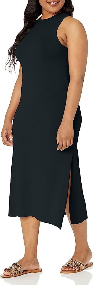 The Drop Women's Gabriela High-Neck Cut-In A-Line Side Slit Maxi Sweater Dress | Amazon (US)