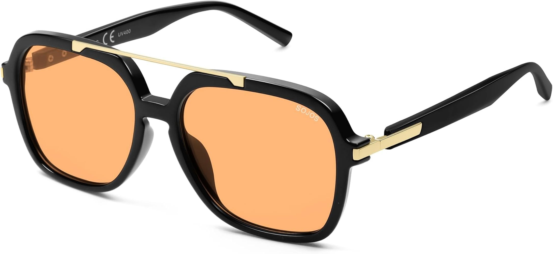 SOJOS Big Trendy Polarized Aviator Sunglasses for Women Men, 80s 90s Retro Square Aviators Sun Gl... | Amazon (US)