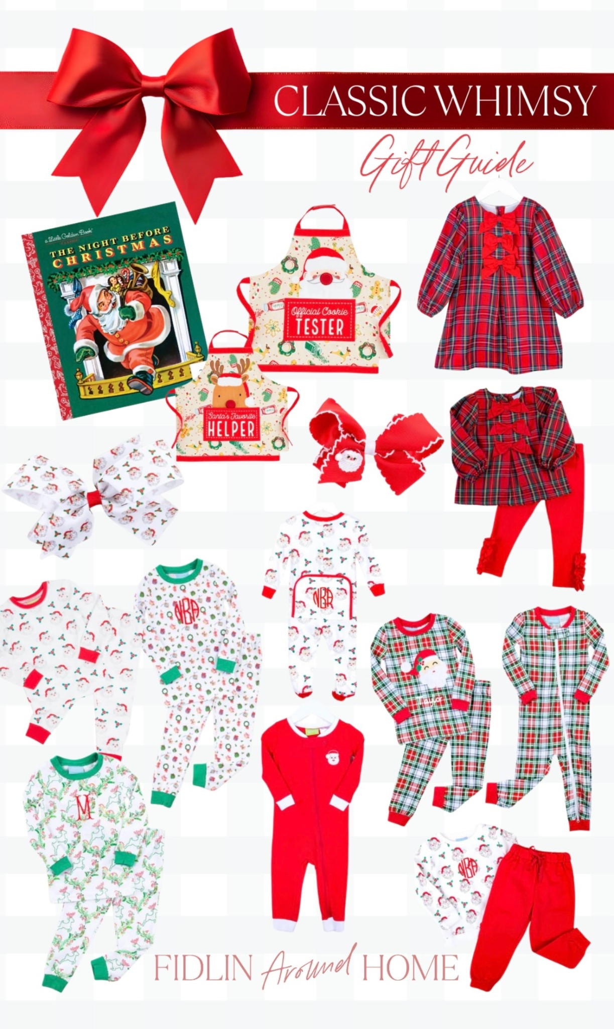 Classic Christmas pajamas and dresses for baby toddlers and kids 

#LTKHoliday #LTKFamily #LTKGiftGuide