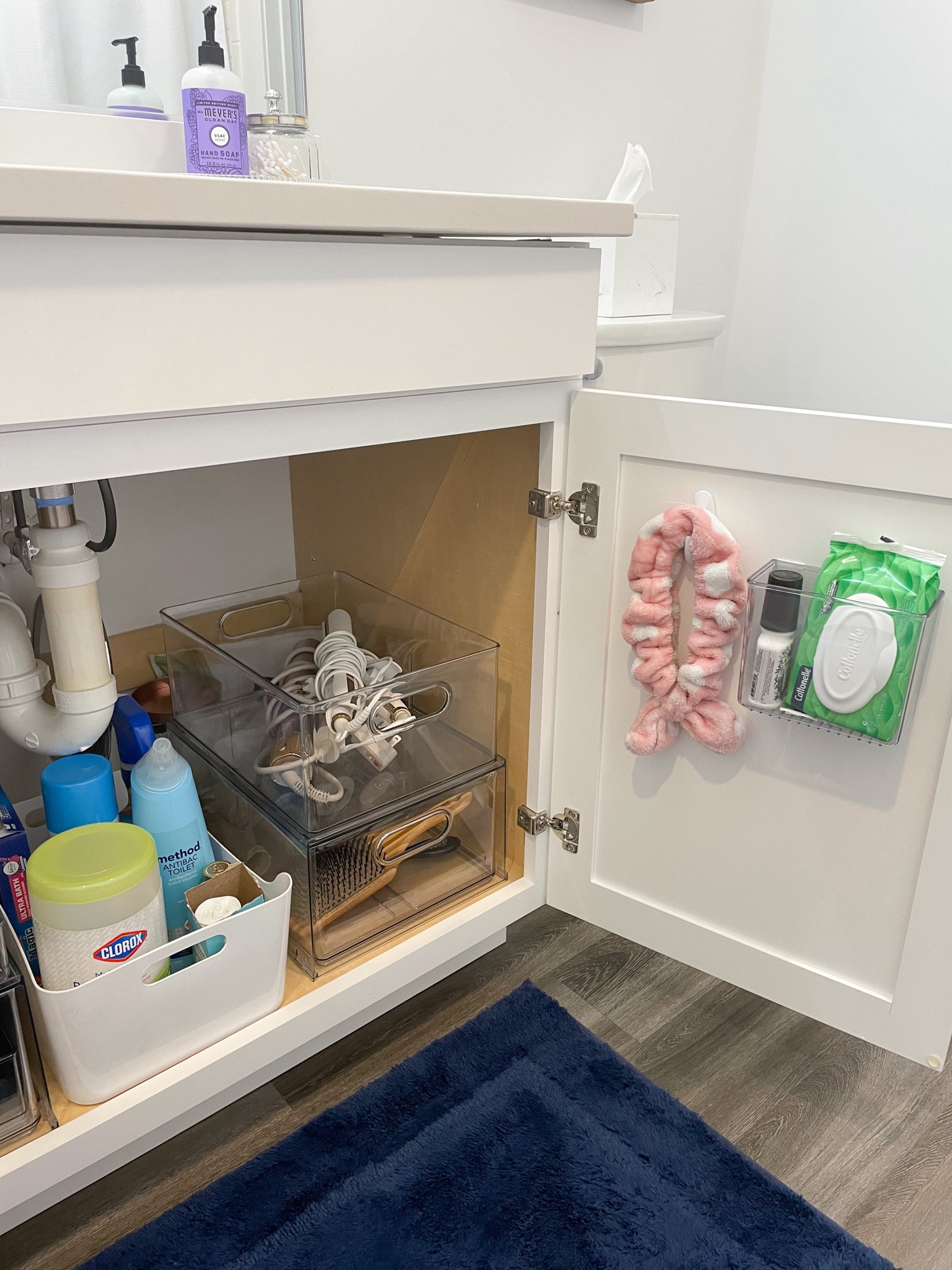 Bathroom cabinet organization / bathroom design / the home edit / the container store 

#LTKHome