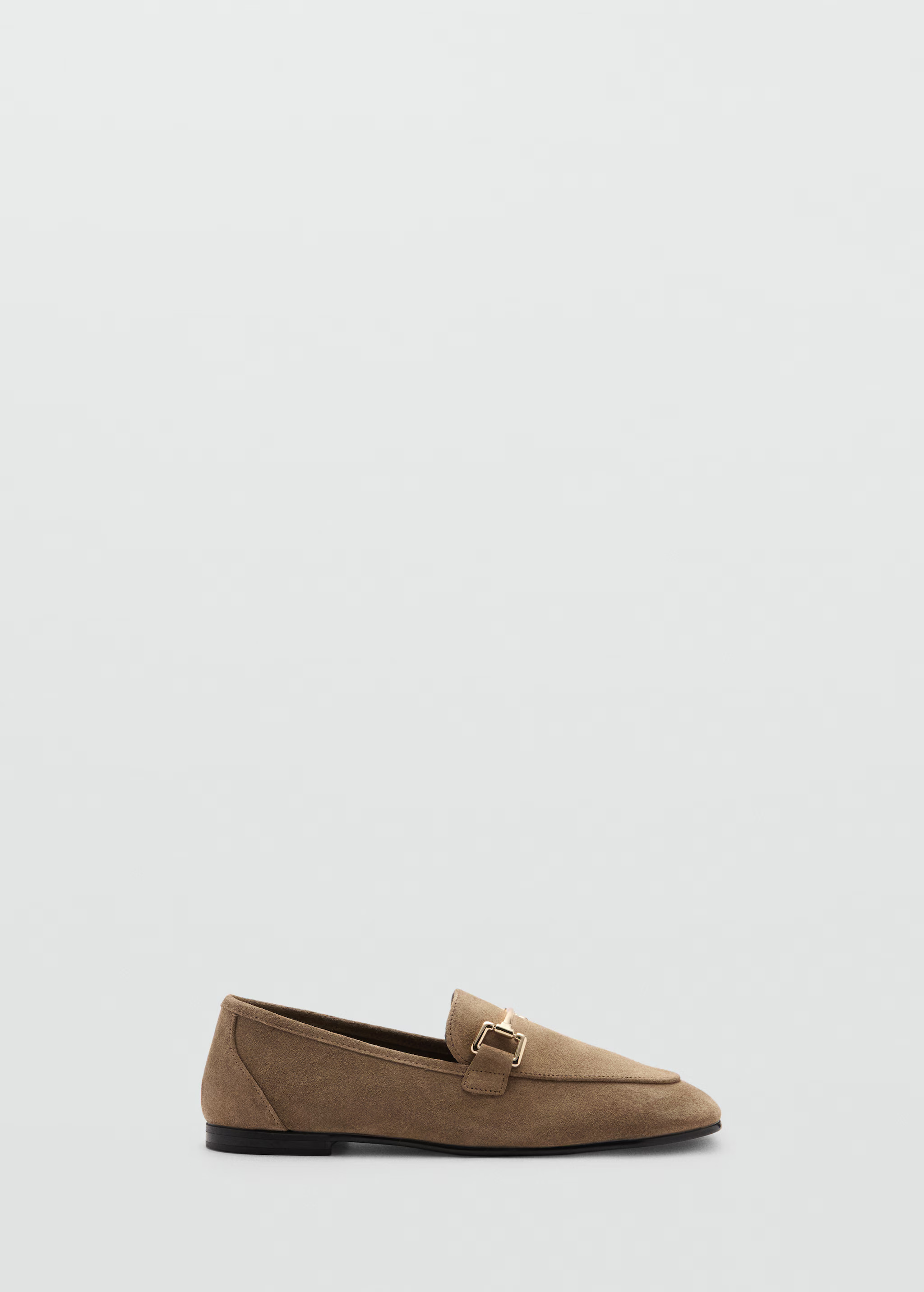 Suede leather loafers | MANGO (UK)