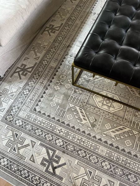 I am so in love with this rug! The pattern is beautiful! It's neutral but has a bold design which adds for a lot of textual interest! 

Home decor, living room, rug, ottoman, coffee table, modern home

#LTKstyletip #LTKhome #LTKSeasonal