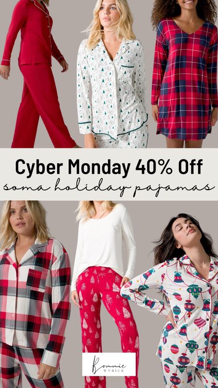 Size Inclusive Holiday Pajamas ♥️ On sale now during Soma’s Cyber Monday deals! These cute and cozy holiday pajama sets are 40% off. Don’t miss out! Christmas Pajamas | Midsize Pajamas | Curvy Loungewear | Holiday Pajama Set

#LTKCyberweek #LTKHoliday #LTKcurves