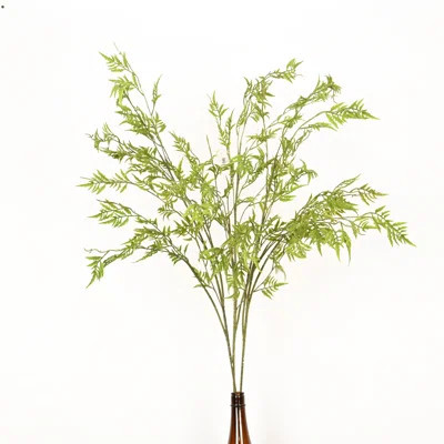 44" Artificial Fern Leaves Branch For Vase Filler, Farmhouse Long Stem Greenery Foliage For Wedding Party Home Office Table Centerpiece Shelf Decorati | Wayfair North America