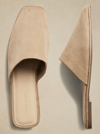Soft Faux Suede Mule | Banana Republic Factory