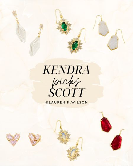 Kendra Scott, picks, earrings, dangles, hearts, studs, jewelry, accessories 

#LTKSeasonal #LTKfindsunder100 #LTKstyletip