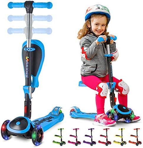 Amazon.com : Kick Scooters for Kids Ages 3-5 (Suitable for 2-12 Year Old) Adjustable Height Folda... | Amazon (US)