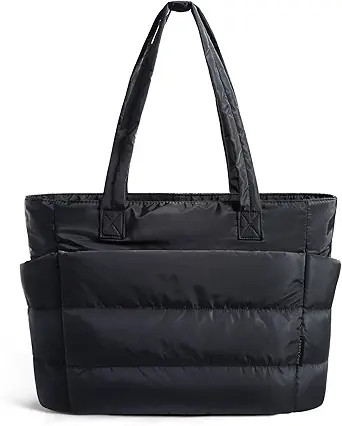 BAGSMART Tote Bag for Women, Lightweight Puffy Tote Bag with Compartments Shoulder Bag Handbag fo... | Amazon (US)