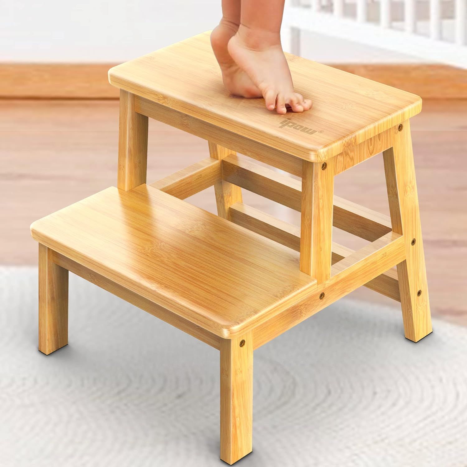 IPOW Step Stool for Kids Adults, Multi-Purpose Kids Toddler Step Stool with Safety Non-Slip Pads,... | Amazon (US)