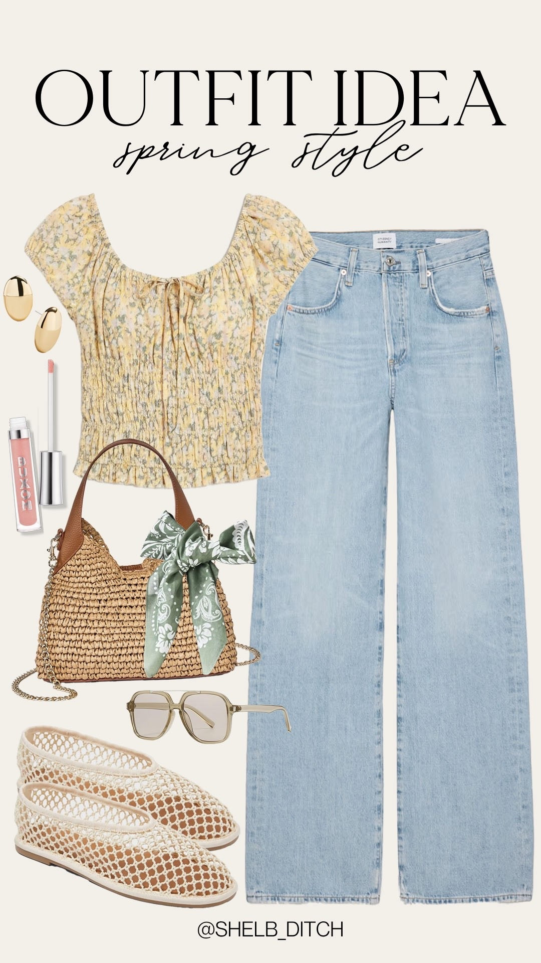 Trendy spring outfit idea. Target fashion. Target spring top. Trendy jeans. Flattering denim. Target spring handbag. Target spring flats  

#LTKootd #LTKSeasonal #LTKgrwm