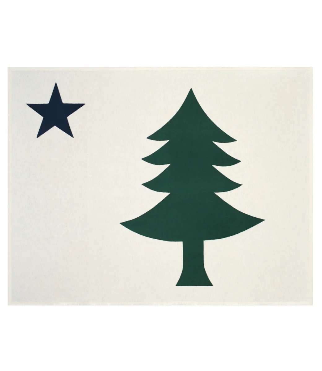 Maine Flag Throw Blanket | ChappyWrap | ChappyWrap