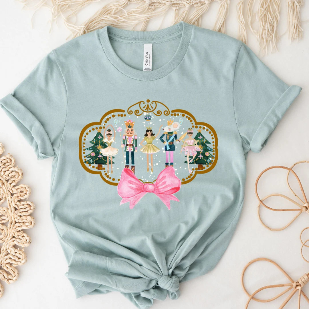Nutcracker Tee, Christmas Tee, Sugar Plum Fairy Shirt, Christmas Sweater, Christmas Shirt, Colorf... | Etsy (US)