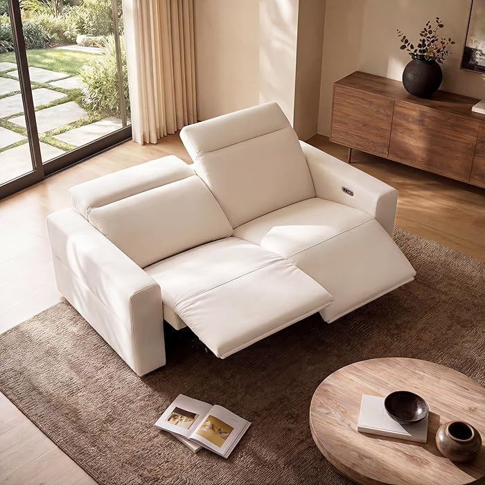 70.8" Power Reclining Loveseat Sofa, Oversize Zero Gravity Recliner Sofa with Manual Adjustable H... | Amazon (US)