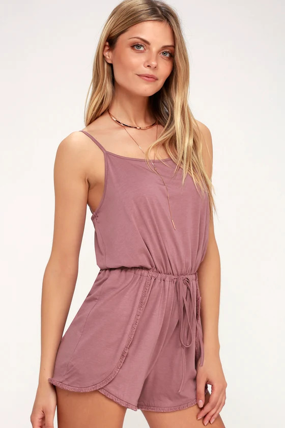 Minorca Washed Mauve Romper | Lulus (US)