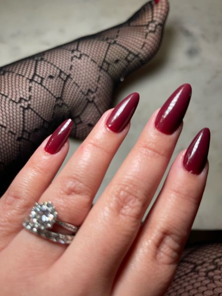 Dark cherry nails for fall - fall trends, holiday trends, nails. Press on nails. Christmas nails, holiday aesthetic 

#LTKstyletip #LTKHolidaySale #LTKSeasonal