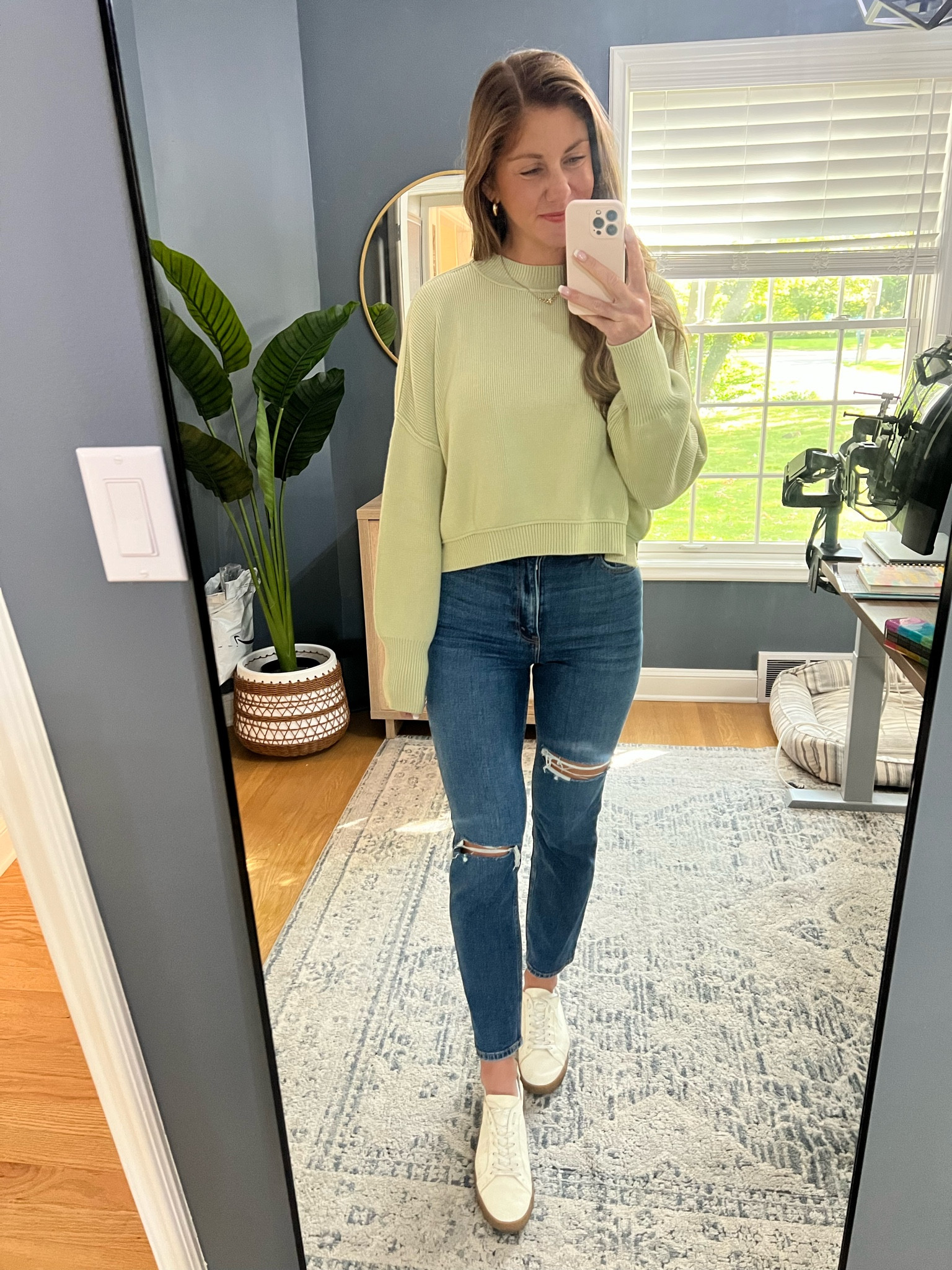 Fall outfit uniform on repeat!! Have this Amazon sweater in 3 colors abs may need to order more. 

Wearing a size M in sweater, 28L in jeans, and 10 in shoes!

#LTKxPrime #LTKfindsunder100 #LTKSeasonal