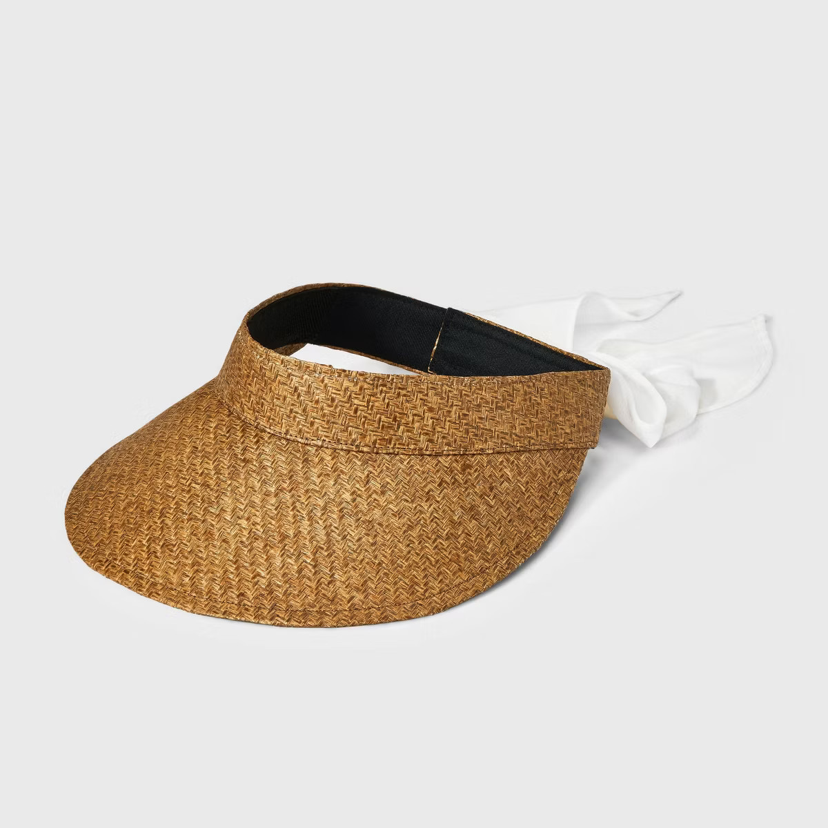 Straw Visor Hat with Bow Detail - A New Day™ | Target