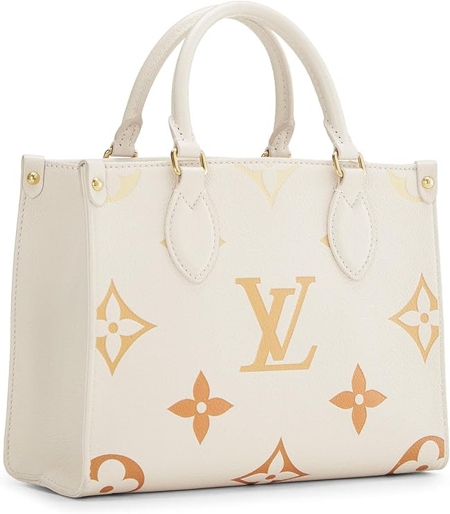 Amazon.com: Louis Vuitton, Pre-Loved Beige Giant Monogram Empreinte On The Go PM, Beige : Luxury ... | Amazon (US)