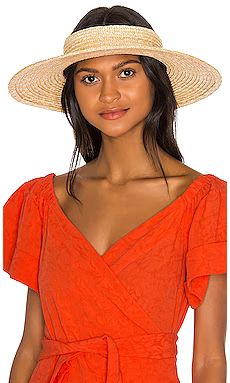 Brixton Joanna Visor in Tan from Revolve.com | Revolve Clothing (Global)