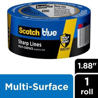 3M ScotchBlue 1.88 in. x 60 yds. Sharp Lines Multi-Surface Painter's Tape with Edge-Lock-2093-48C... | The Home Depot