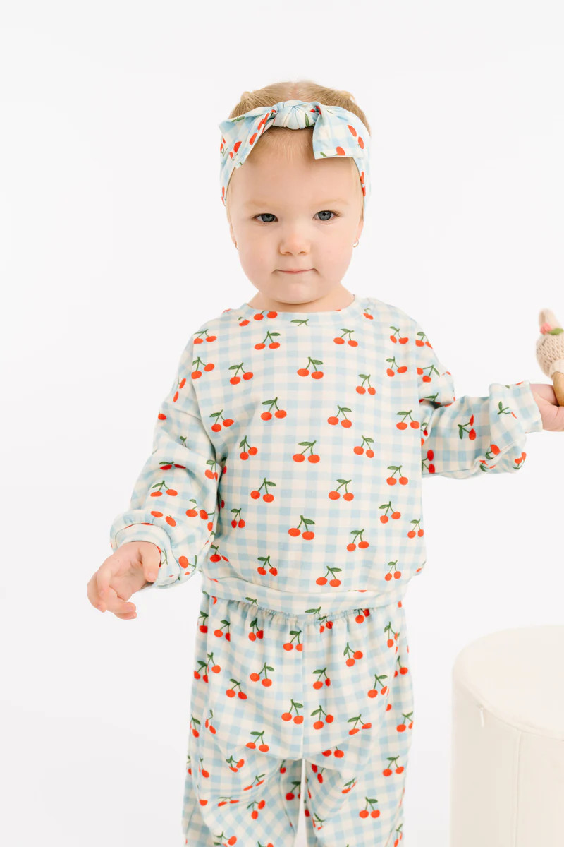 Cherry Picnic Sweatsuit | Little One Shop Co