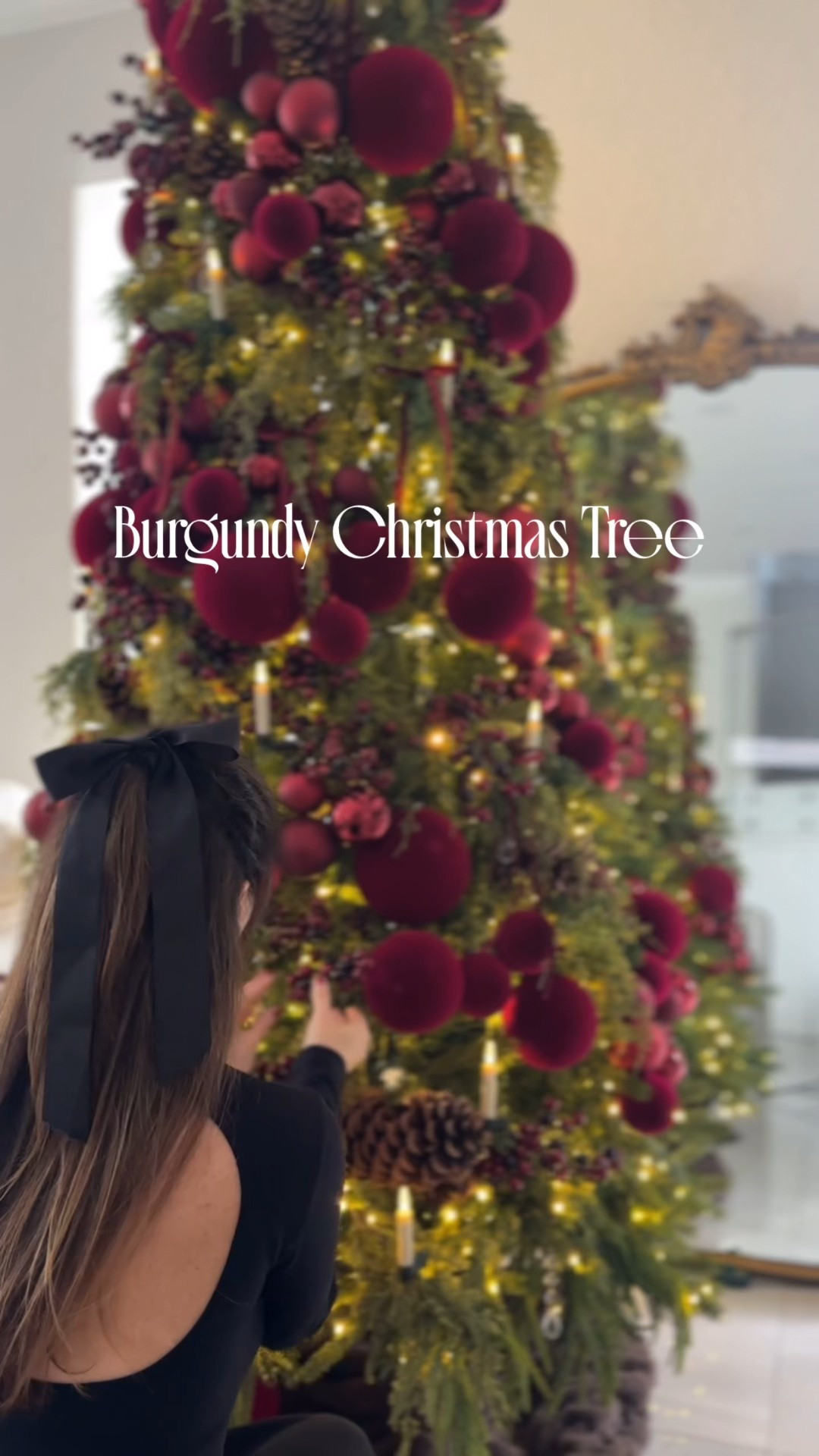 So in love with my burgundy Christmas tree! #burgandydecor #christmasdecor

#LTKSeasonal #LTKHome #LTKHoliday