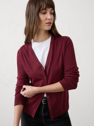 Forever V-Neck Cardigan Sweater | Banana Republic Factory