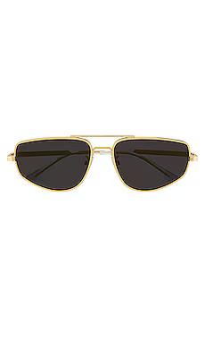 Bottega Veneta Flat Top in Gold & Grey from Revolve.com | Revolve Clothing (Global)