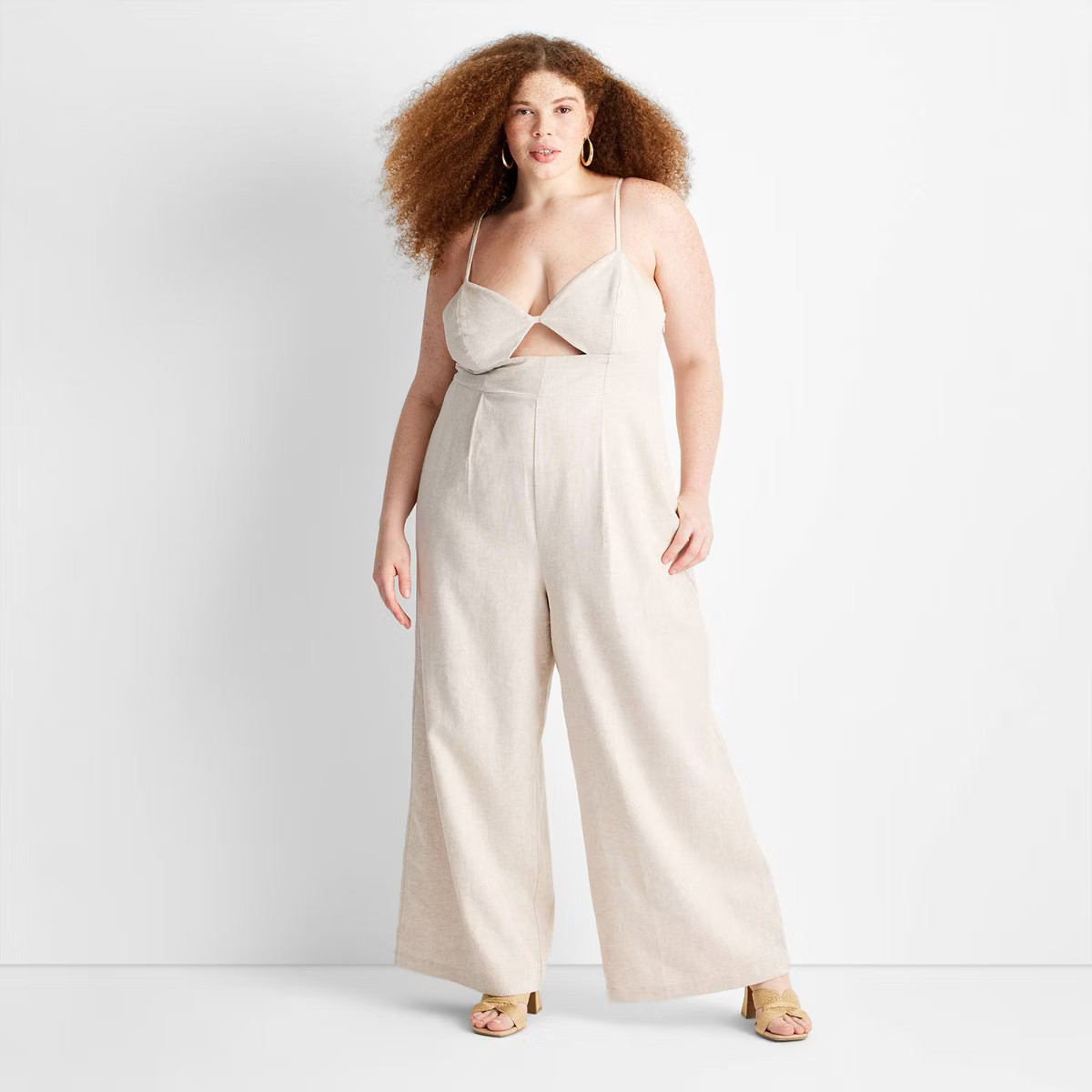 Women's Strappy Cut-Out Wide Leg Jumpsuit - Future Collective™ with Jenny K. Lopez | Target