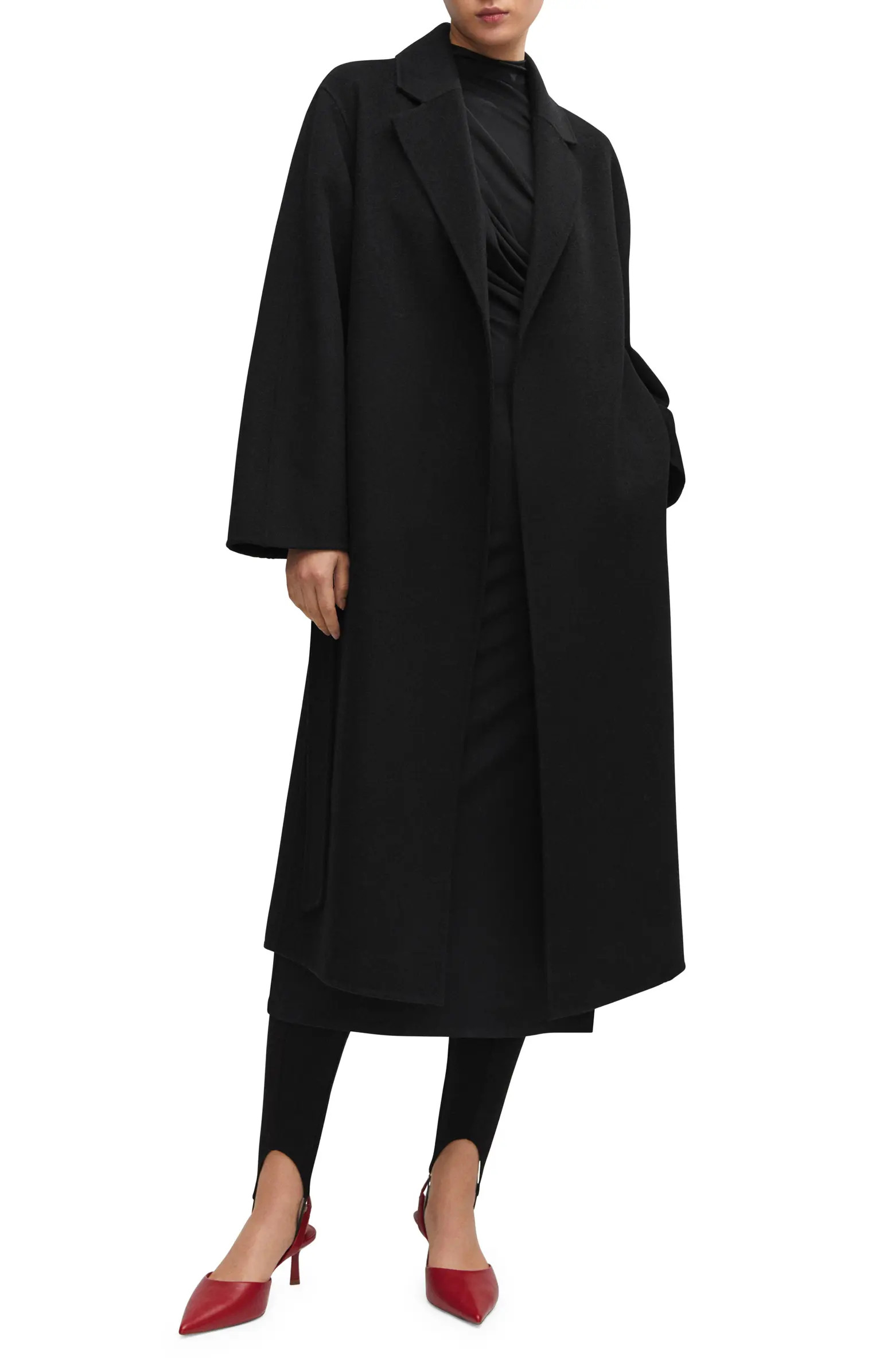 Belted Wool Blend Coat | Nordstrom