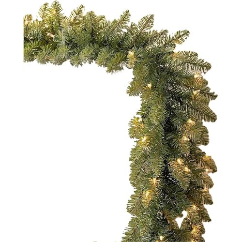 Balsam Hill 10ft Pre-Lit Berkshire Mountain Fir Garland - Premium Artificial Christmas Garland with 100 LED Battery Lights, End-to-End Connectors & Weather-Resistant Design for Holiday Decorating | Amazon (US)