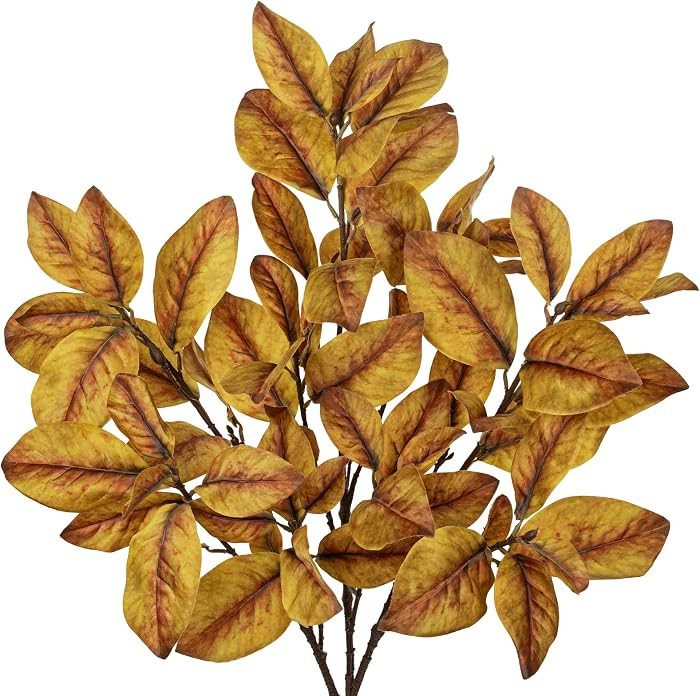Briful 3 Pack Faux Magnolia Stems, 39.4 Inch for Tall Vase | Amazon (US)