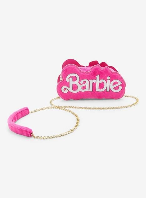 Barbie Logo Fuzzy Mini Crossbody Bag | Hot Topic | Hot Topic