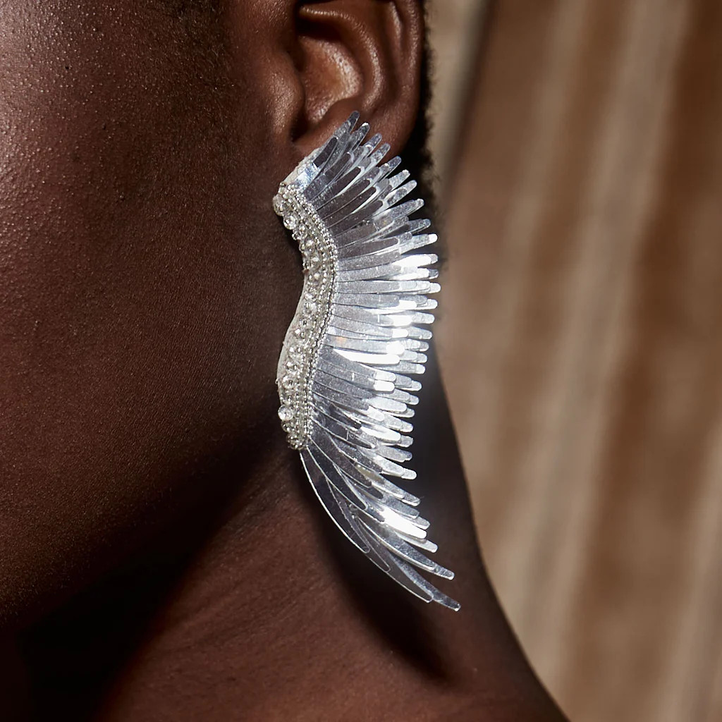 Metallic Madeline Earrings Silver | Mignonne Gavigan
