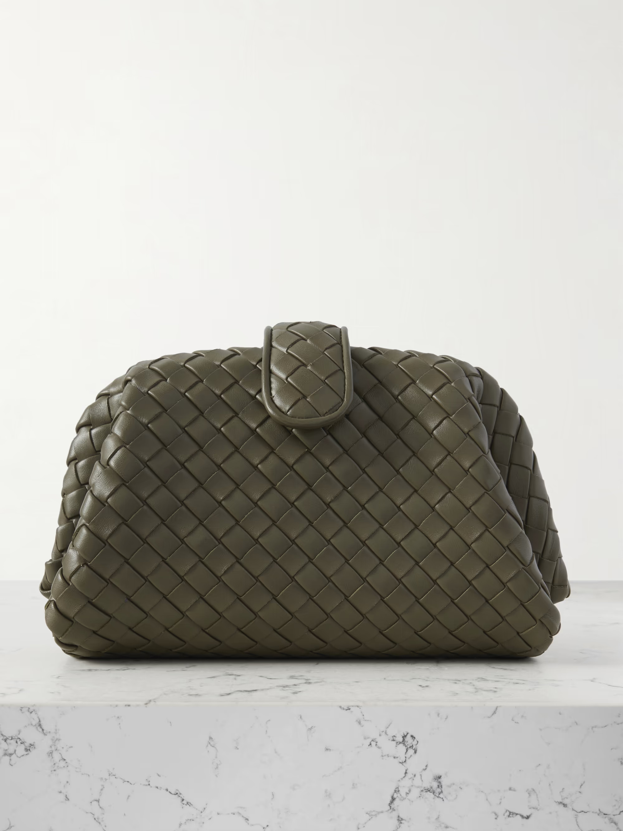 Lauren 1980 small intrecciato leather clutch | NET-A-PORTER (US)