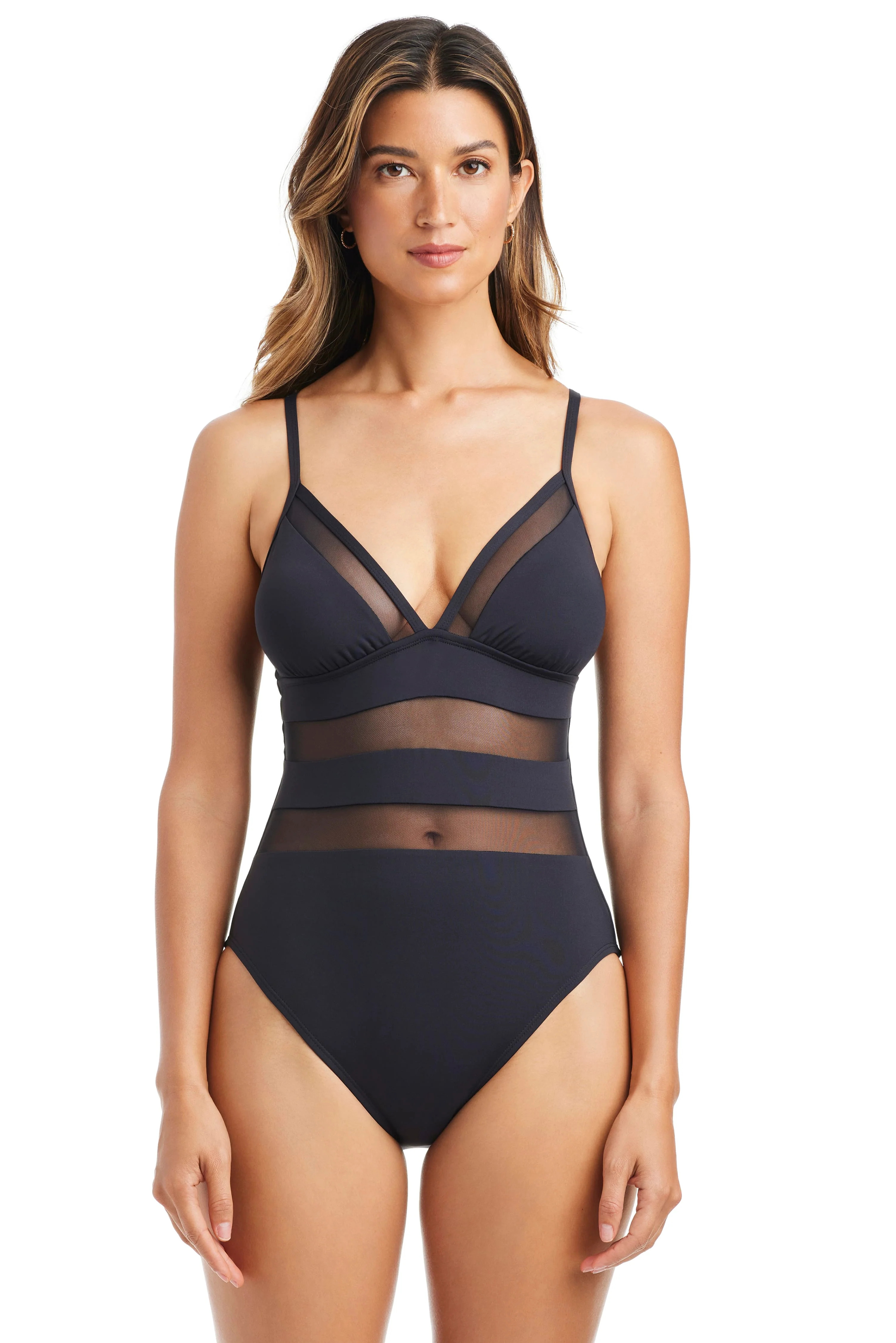 Don't Mesh With Me X-Back Mio One-Piece Swimsuit | Bleu Rod Beattie