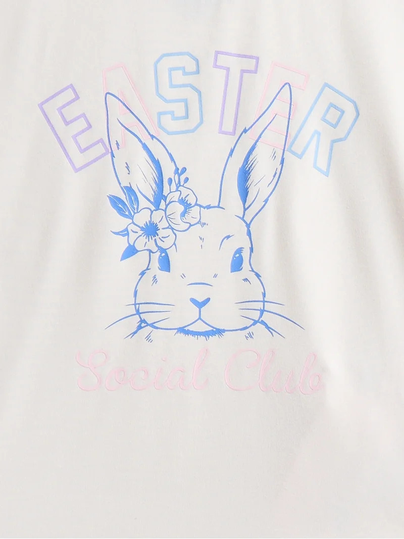 Wonder Nation Girls Short Sleeve Tee and Shorts Pajama Set, 2-Piece, Sizes 4-18 | Walmart (US)