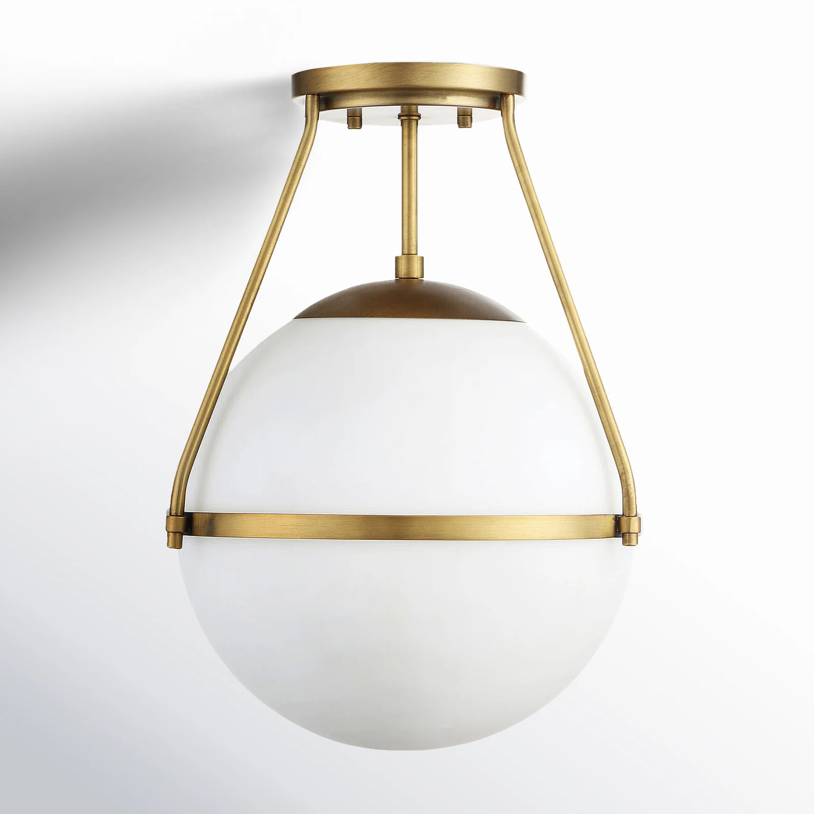 Amirah Glass Semi Flush Mount | Wayfair North America