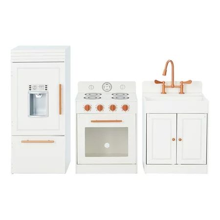 Teamson Kids Little Chef Paris Modern Play Kitchen - White / Rose Gold | Walmart (US)