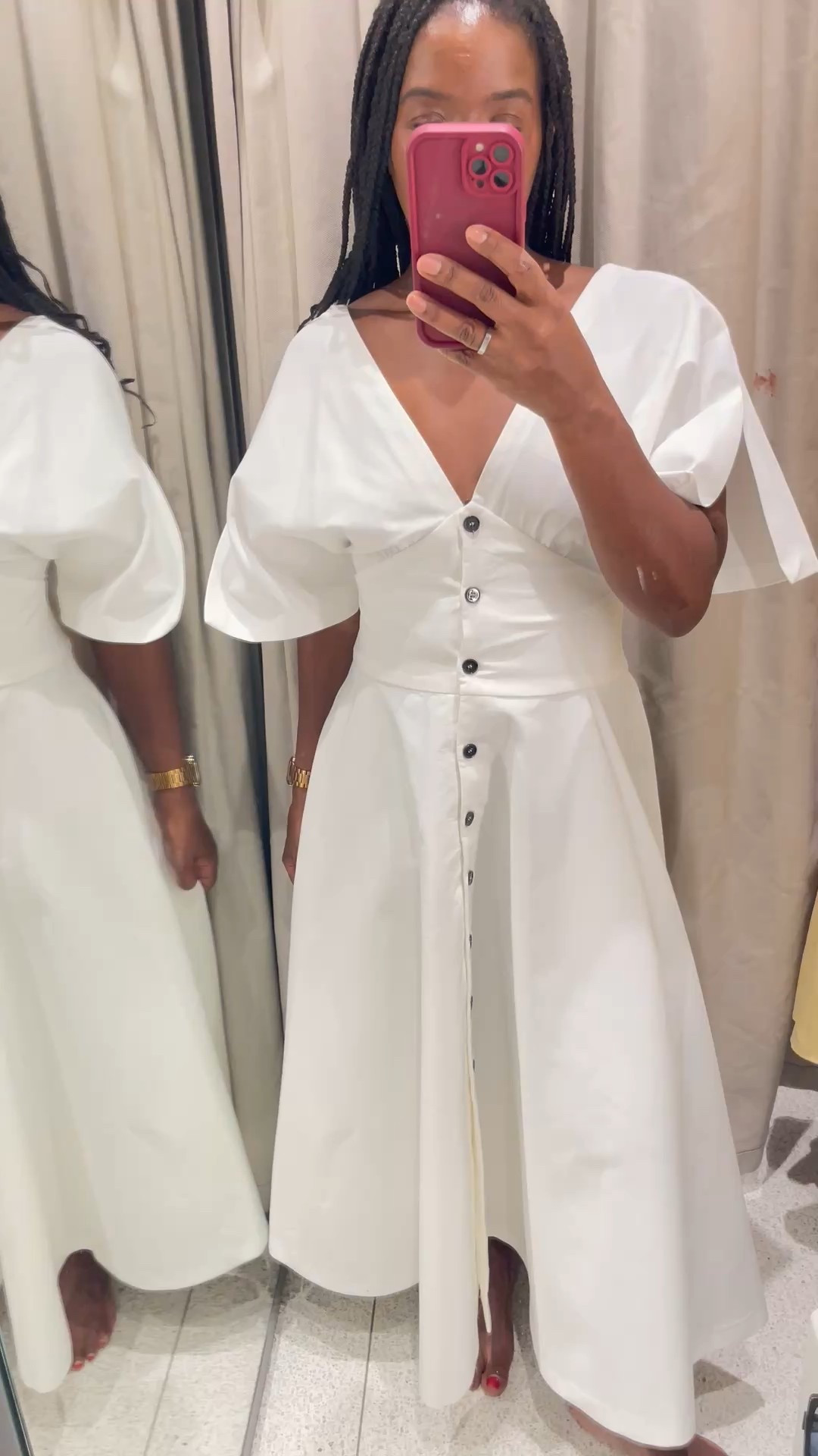 This dress feels expensive. I wish it weren’t so overwhelming on me cause I love it so much. 

#LTKSeasonal #LTKStyleTip