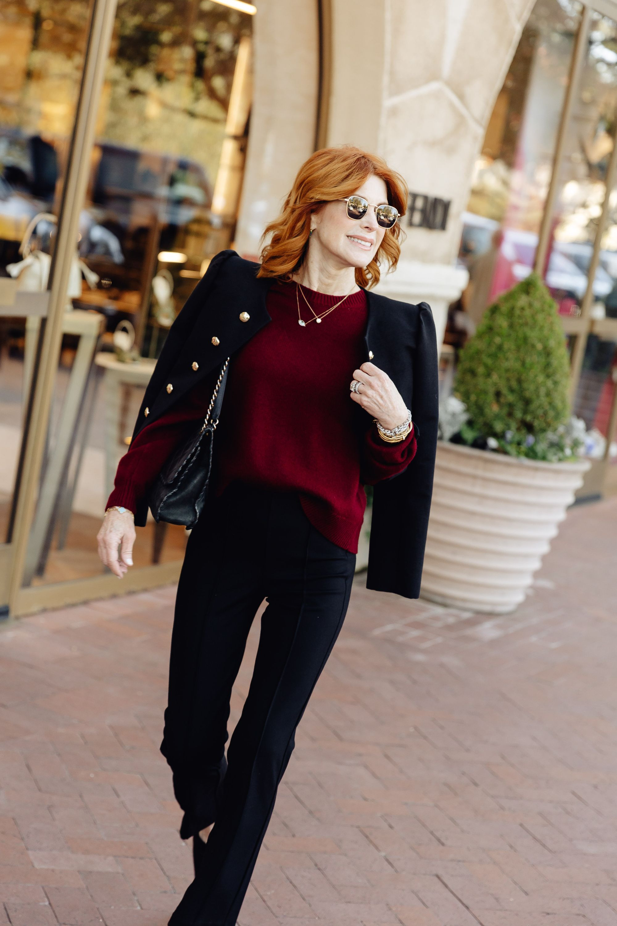 This red sweater instantly elevates my look and feels festive enough for a Holiday Party, yet chic enough for everyday errands with these pull-on ponte pants. 

 #LTKHoliday #LTKOver40 #LTKFindsUnder100