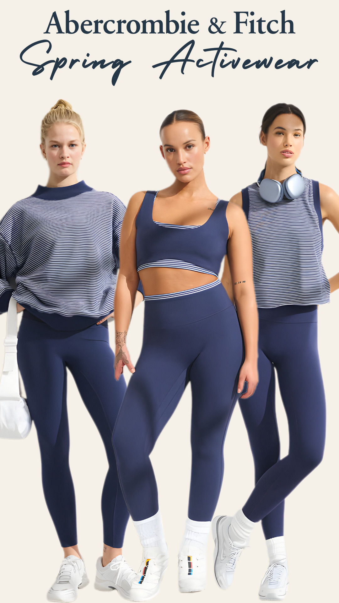 @abercrombie & Fitch Spring Activewear Sale - March 12-15!

Abercrombie YPB Navy Stripe Activewear Set 💙

This Abercrombie YPB activewear set in Navy Stripe is perfect for pilates outfits, gym sets, yoga workouts, and everyday athleisure looks — and it’s part of the March LTK Spring Sale (March 12–15).

The YPB (Your Personal Best) collection is designed with supportive, sculpting fabrics and comfortable stretch, making these pieces ideal for workouts, pilates classes, walking workouts, and comfortable everyday activewear.

Color featured:
Navy Stripe

Pieces in this edit:
• YPB On The Go Mockneck
• YPB Easy Tank
• YPB Double-Layered Sports Bra
• YPB studioFLEX 7/8-Length Legging

Perfect for spring workout outfits, pilates outfits, yoga sets, gym outfits, athleisure looks, and everyday activewear.

↓ Everything is linked! 

#LTKActive #LTKTravel #LTKSpringSale
