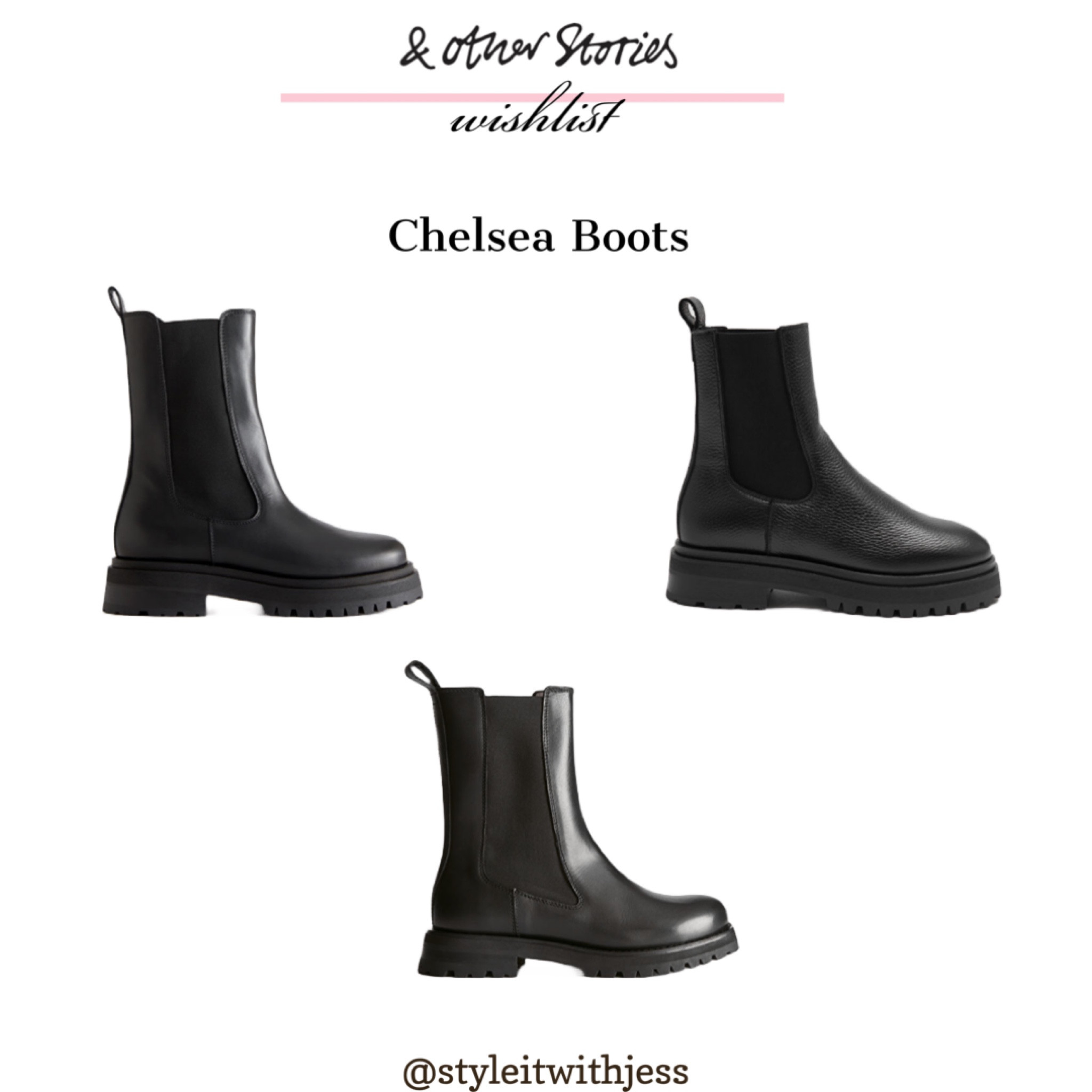 & other stories : Chunky Sole Leather Chelsea Boots 🖤

#LTKshoecrush #LTKstyletip #LTKover40