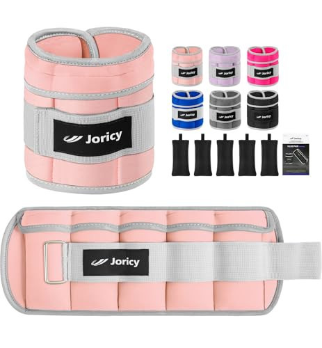 Adjustable Ankle Weights for Women Men 1 Pair 1 2 3 4 5 LBS Leg Weight Hand Arm Wrist Weights with Removable Weight, 1-2.5 LB Each Ankle Strength Training Weight for Gym Fitness Walking Running, Pink | Amazon (US)