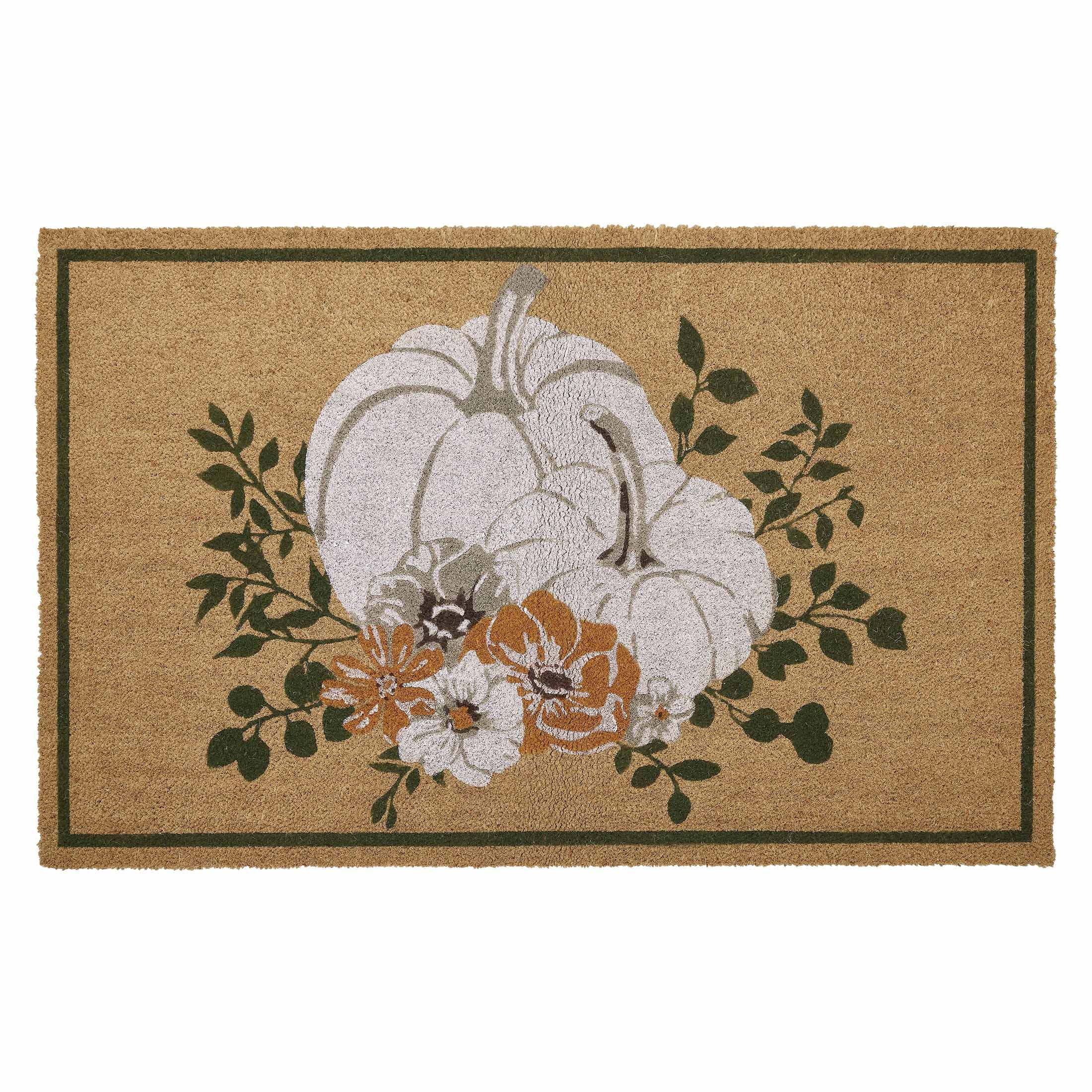 My Texas House Happy Harvest with Border Natural Outdoor Coir Doormat, 30" x 48" | Walmart (US)